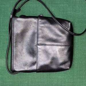 Black leather crossbows purse NWOT